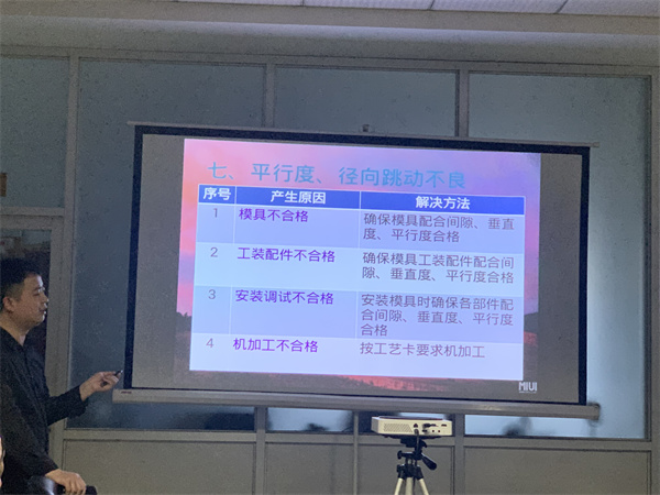 榴莲视频色版WWW.榴莲视频组织全厂员工参加产品质量问题以及工厂环境整理培训